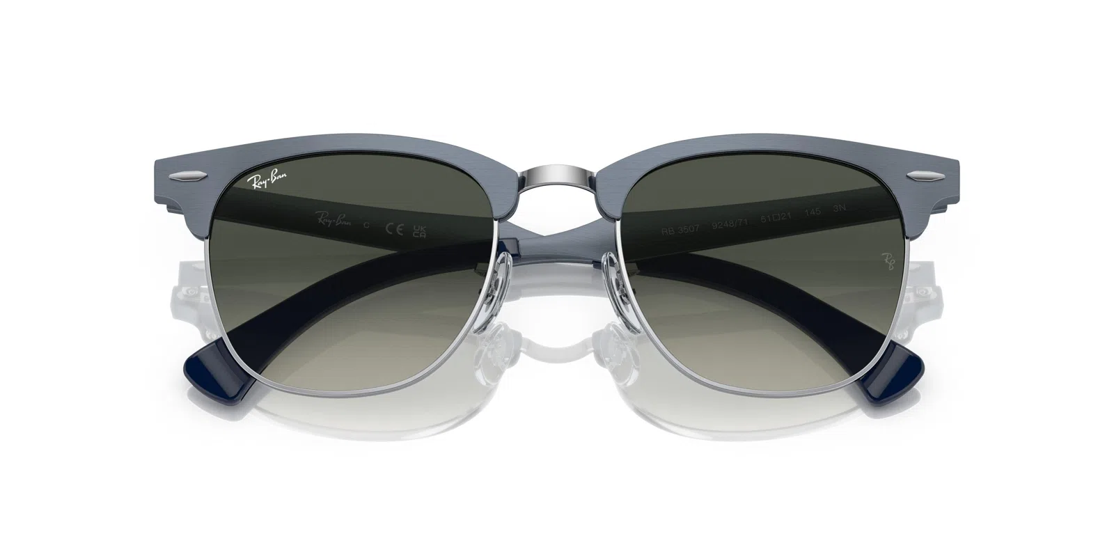 Ray-Ban Clubmaster Aluminum 3507 Sunglasses - view 29